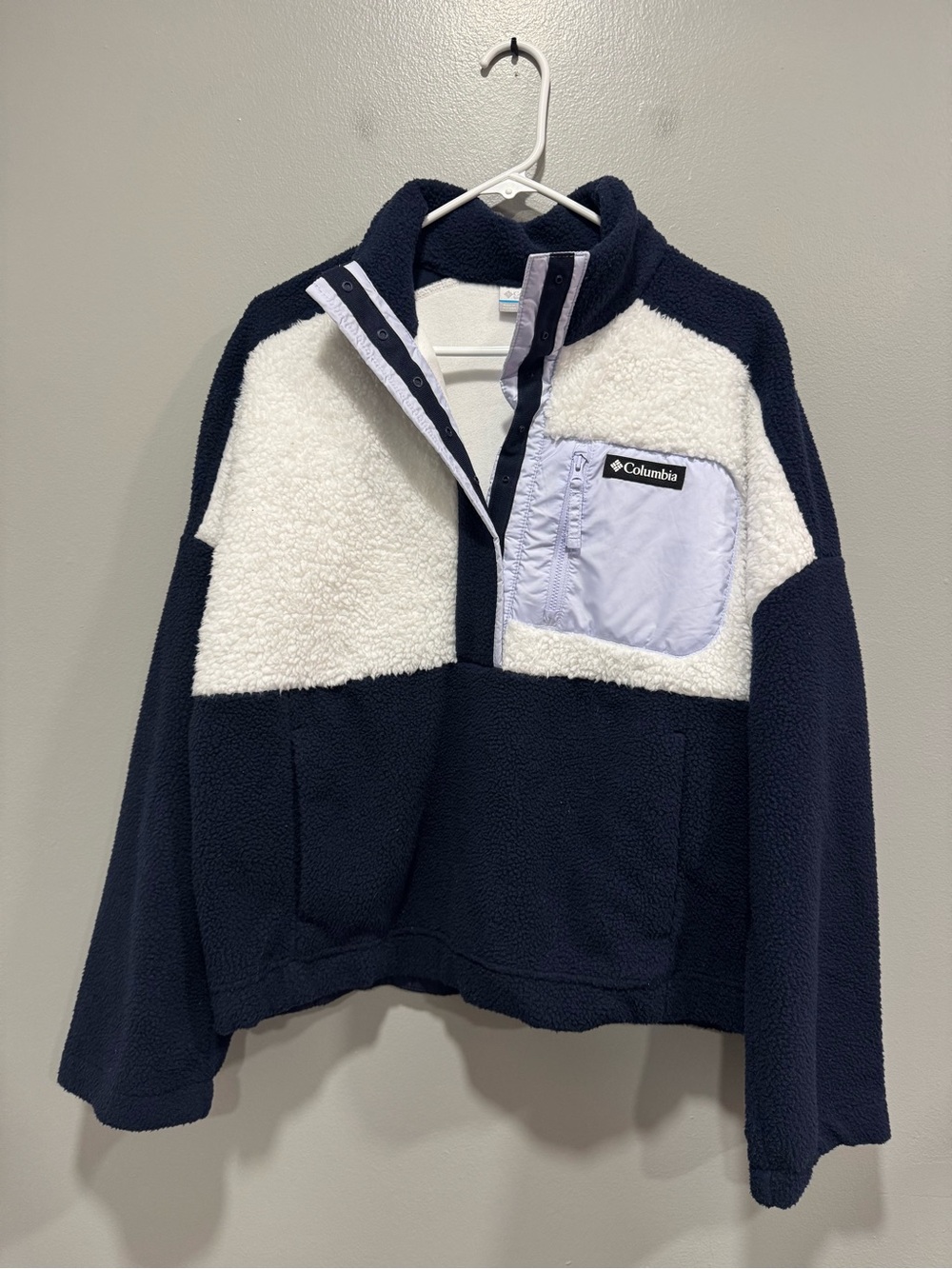 Columbia Pullover 1/2 Snap Jacket Size Large - Picture 2 of 8